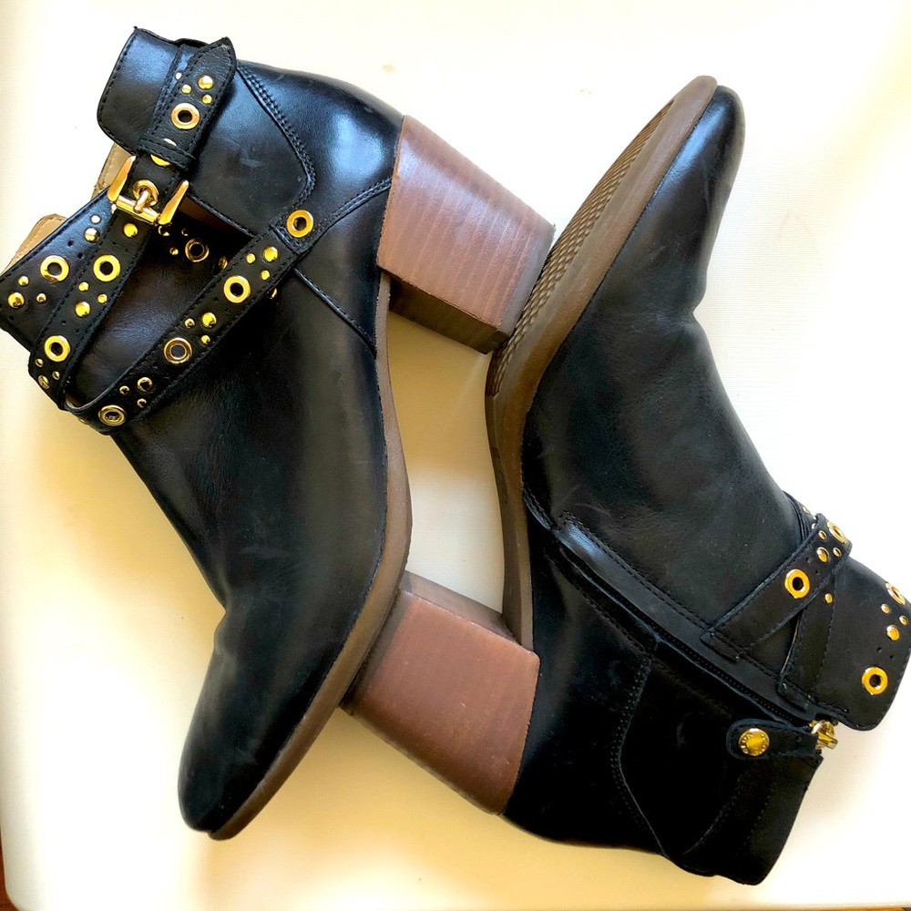 Geox studded leather booties